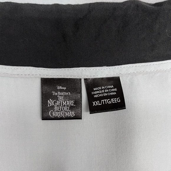 Disney Night Before Christmas Men's Button Front Rayon‎ Blue Shirt Road Trip XXL - Picture 3 of 7